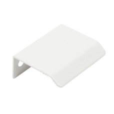 Profile Handle Aluminium Curve Matt white finish length 45 mm fixing centres 32 mm