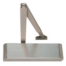 Door Closer Overhead With or Without Backcheck Geze TS 2000NV and TS 2000 NVBC (Designer) TS 2000 NVBC Designer with backcheck satin stainless steel (with stainless steel designer cover)