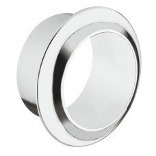 Push Lock Rosette for 19 and 25 mm Push-Lock Knobs Polished chrome plated brass