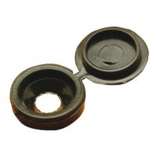 Cover Cap Plastic for Screws Hinged Black Ø 12.6 mm