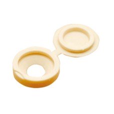 Cover Cap Plastic for Screws Hinged Beige Ø 12.6 mm
