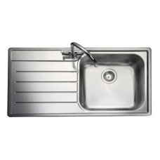 Sink Single Bowl and Drainer Rangemaster Oakland OL9851 Stainless steel sink top mount Drainer on left
