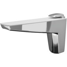 Moon shelf support for glass and wooden shelves Polished chrome