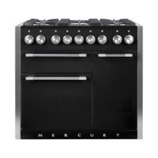 Range Cooker 1000 mm Mercury Dual fuel - Black liquorice (gloss)