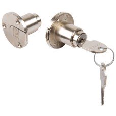 Inlaid Flap Lock with Ø 19 mm Cylinder Rondell Keyed alike: key change FH1 matt nickel plated