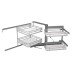 Corner Unit Swing Out Complete Set For cabinet width: 800 mm White/Chrome baskets Left hand