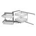 Corner Unit Swing Out Complete Set For cabinet width: 800 mm White/Chrome baskets Right hand