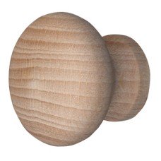 Turned Knob Wood End Grain Beech