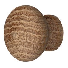 Turned Knob Wood End Grain Oak