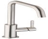 Mixer Tap Single Lever U-Spout Abode Althia AT1259 - Brushed Nickel Mixer Tap Single Lever U-Spout Abode Althia AT1259 - Brushed Nickel