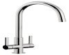 Mixer Tap Dual Lever C-Spout Abode Pico Polished chrome - AT1226 Mixer Tap Dual Lever C-Spout Abode Pico Polished chrome - AT1226