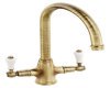 Mixer Tap Dual Lever C-Spout Abode Ludlow Antique brass - AT1028 Mixer Tap Dual Lever C-Spout Abode Ludlow Antique brass - AT1028