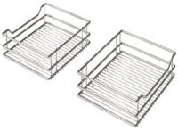 Pull Out Corner Unit Complete Set Classic Chrome Linear Baskets Vauth-Sagel VS COR Flex For cabinet width: 1000 mm For door width: 500 mm