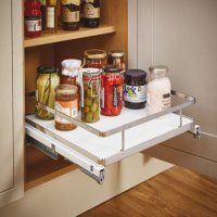 Pull Out Basket Set Full Extension For cabinet width 400 mm basket width 364 mm chrome/white