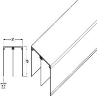 Aluflex 80 Top Track Dbl+SC SF 2.0m SAA