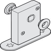 Floor Spring for Folding Interior Doors Slido W-Fold32 100T Top hung system With rosette and floor socket for systems without bottom track