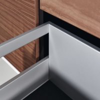 NPS Steel DrwBck 186/1000mm Silver