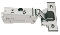 Concealed Cup Hinge 110° Full Overlay Mounting Click on Arm Tiomos For standard applications Screw fixing cup 45/9.5 with soft close nickel plated