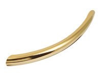 Bow Handle Steel Polished Brs D10x30mm 128mm Fixing Centres