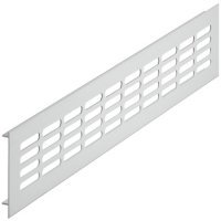 Ventilation Grille Rectangle 130x1000mm Aluminium M.Silver Fire Rated