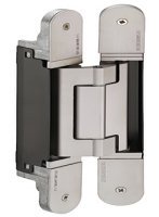 3D Hinge 180° Aluminium Zinc Diecast and Steel Tectus TE 640 3-way continuous adjustment Polished brass plated