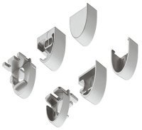 Loox5 2194 Profile SM Endcaps Plastic Silver x5