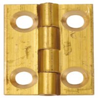 Butt Hinge 25 x 19 mm Brass Self coloured