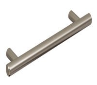 Barnabus Bar Handle Steel B.Nickel D12mm 377mm Fixing Centres