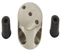 Cross Connector 303 Stainless Steel Cubicle Fittings PBA Stainless steel fittings for 13 mm board partitions Satin stainless steel finish