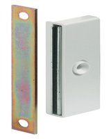 Magnetic Catch Slim 5.0kg SF Steel/Plastic Wht