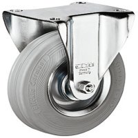 Single Wheel Castor Ø 80-160 mm Plate Fixing with screw-on plate Wheel Ø 80 mm load capacity 50 kg fixed castor without brake