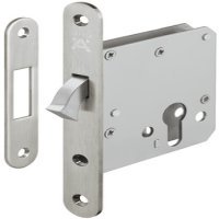 Startec Mort Cyl Sld Dr Lock 55/86.5 Stainless Steel