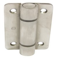 Hinge Height 90mm x Open Width 53 mm 316 L Cubicle Fittings PBA Stainless steel fittings for 13 mm board partitions Unsprung