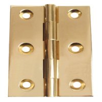 Butt Hinge Heavy Gauge 76x50mm Brs BP