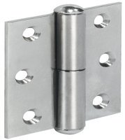 Furniture Hinge Straight Rolled Steel For butting inset or overlay doors Left-hand nickel plated