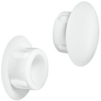 Cover Cap Plastic for Blind Holes Ø 10 mm For push fitting White