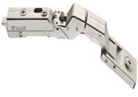 Concealed Hinge 125° for Glass/Mirror Doors Tiomos Mirro Glass thickness 3-8 mm With integrated damper