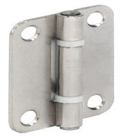 Folding Door Hinge 40 x 29 mm for Panel to Panel Joint Polished nickel plated steel