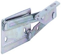 Bench Seat Hinge Without Spring Steel For lightweight seat panels Blue galvanized steel