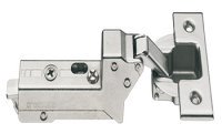 Concealed Cup Hinge 110° Standard Inset Mounting Tiomos Click on arm Screw fixing cup 45/9.5 with soft close nickel plated