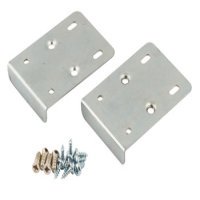 Cabinet Repair Plates for Mounting Hinge Plates with Pre-Mounted Euro Screws Bright zinc plated