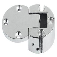 Flap Hinge 90° Plano Medial Zinc Alloy For screw fixing Dim x: 16 mm nickel plated