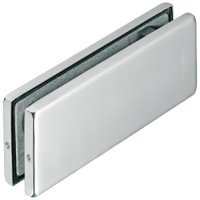 Patch Fitting Set Self closing with Side Panel and Bottom Pivot Startec For double action doors Matt stainless steel finish