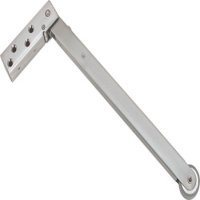 Door Co-ordinator for Outward Opening External Doors Stainless Steel Brushed