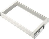Pull Out Frame Häfele Dresscode For side panel thickness of 16 mm Width B 426 mm for cabinet width 500 mm traffic white RAL 9016