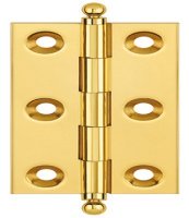 Butt Hinge Ball Finial 63x35mm Brs ImBrz