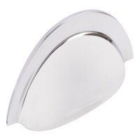 Cup Pull Handle Brass Fixing Centres 64 mm Jude Polished nickel