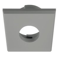 Loox LED2090/3090 Bezel Rectangle Sqr Plastic Silver
