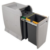 City Pull Out Waste Bin for Hinged Door Cabinets 2 x 12 litres