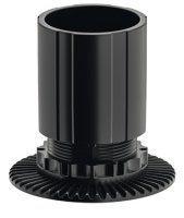 Foot and Shaft Section for Häfele AXILO™ 48 Plinth System Installation height 100 mm adjustment facility 92-120 mm